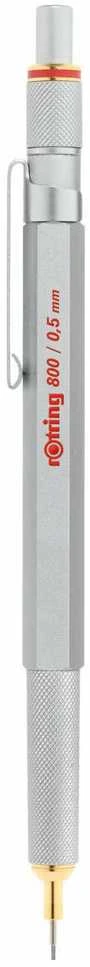 Rotring automatinis pieštukas 800 0,5 sidabrinis - 1904449
