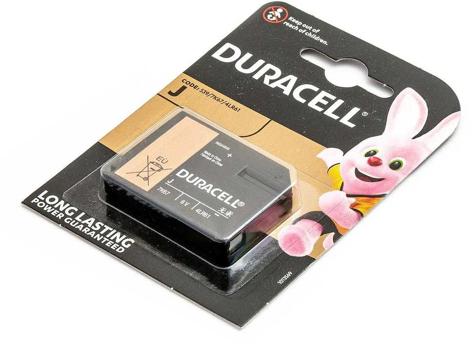 Duracell 6V 4LR61 baterija pakuotėje