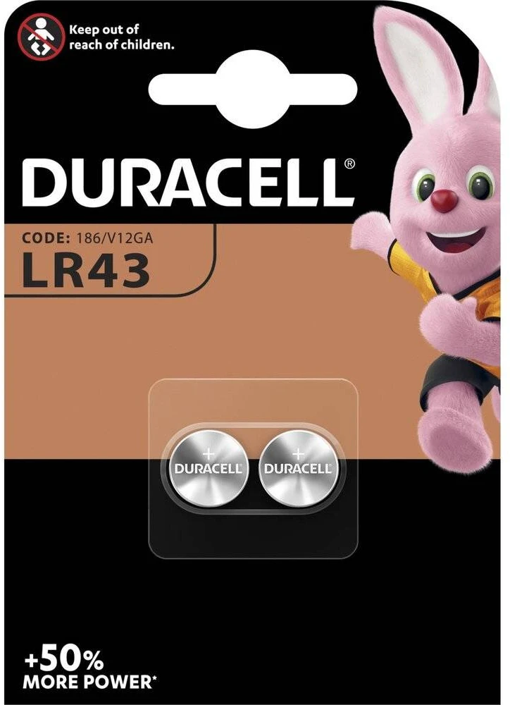 Duracell LR43 Vienkartinė baterija SR43 Šarminis