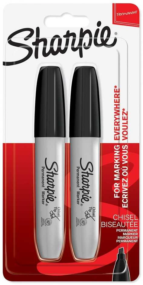 Sharpie Chisel žymeklis, juodas (pakuotėje 2 vnt.) 4,5 mm - 1986195