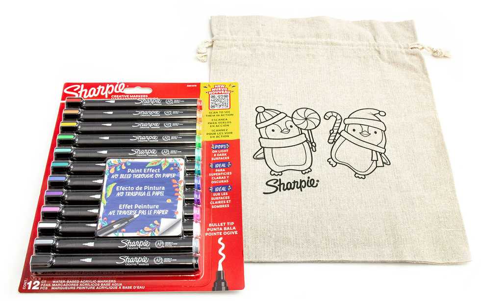 Sharpie kūrybinių akrilinių žymeklių rinkinys 12 spalvų - 2201070