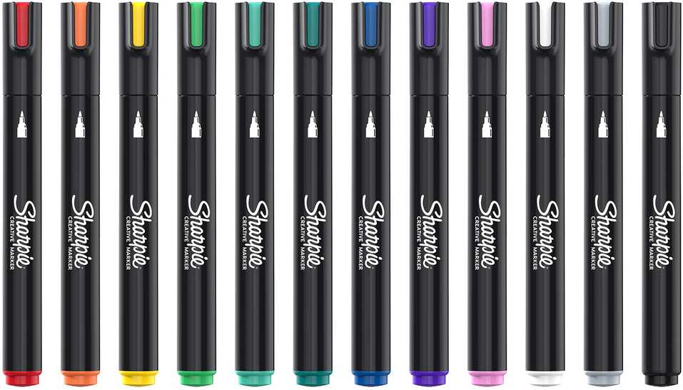 Sharpie kūrybinių akrilinių žymeklių rinkinys 12 spalvų - 2201070