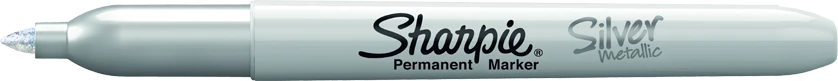 Markeris „Sharpie" sidabrinis