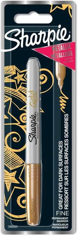 „Sharpie Metallic“ auksinis žymeklis, pakuotėje – 1986003