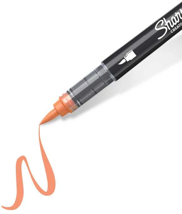 Sharpie oranžinis (oranžinis) akrilinis žymeklis su teptuko galiuku, 1 vnt. - 2218112