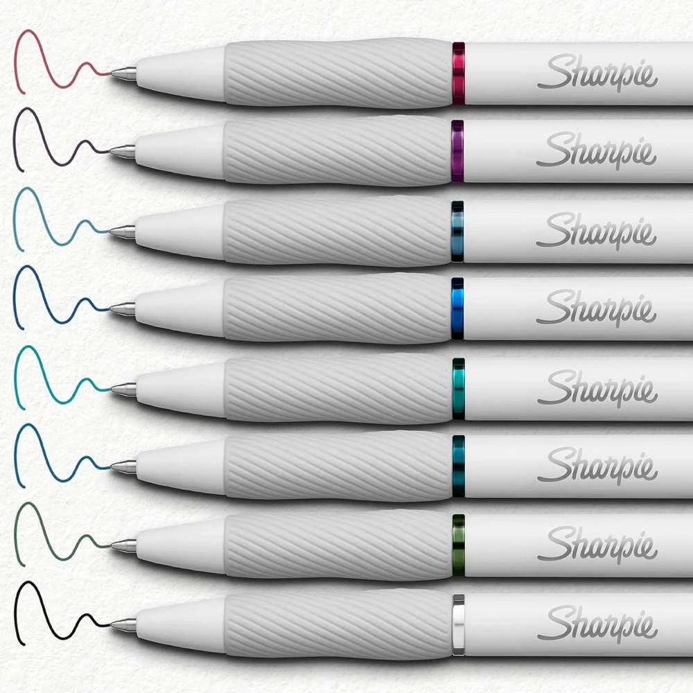Sharpie S-GEL geliniai tušinukai Mix Colours 8 vnt. - 2208551