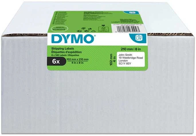 DYMO 4XL/5XL Etiketės 102 x 210mm / Rinkinys (2177565) - 6 vnt.
