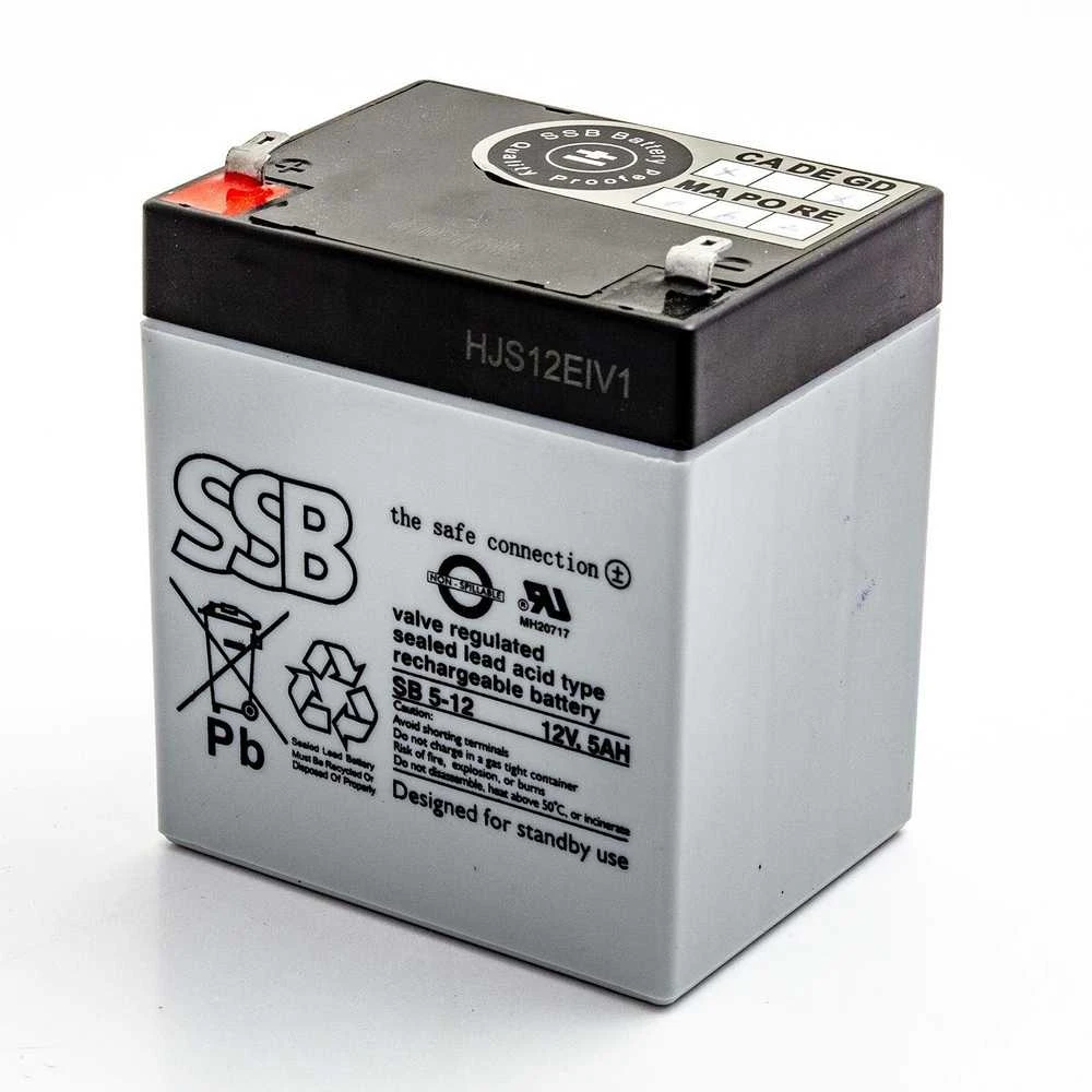 SSB SB 5-12 12V 5Ah AGM Akumuliatorius, nereikalaujantis priežiūros