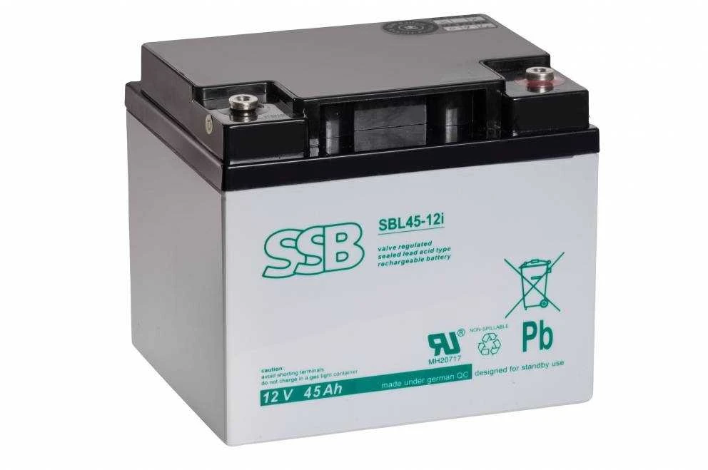 SSB SBL 45-12i 12V 45Ah AGM buferinis akumuliatorius, nereikalaujantis priežiūros