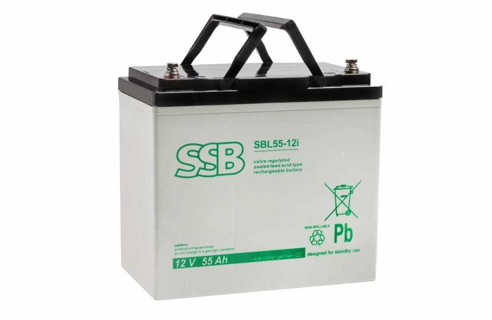 SSB SBL 55-12i 12V 55Ah AGM Akumuliatorius, nereikalaujanti priežiūros