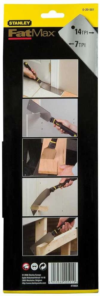 Dvipusis pjūklas 270mm 8/17 TPI, Stanley