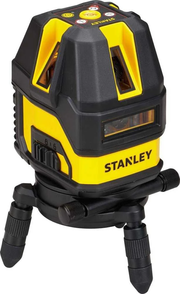 Stanley Kryžminis lazerinis nivelyras Multi-line 4V1H, raudonas