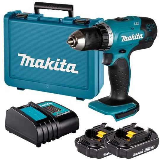 Makita DDF453SYE Akumuliatorinis gręžtuvas, 18 V, 2x 1,5Ah Li-ion, 42/27 Nm, 1,7kg