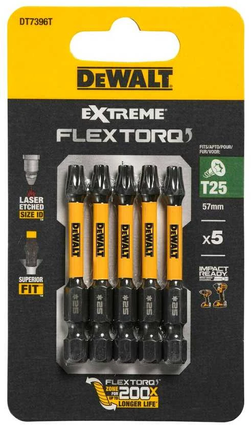 DEWALT KOŃCÓWKA UDAROWA T25x50 /5szt. EXTREME IMPACT TORSION