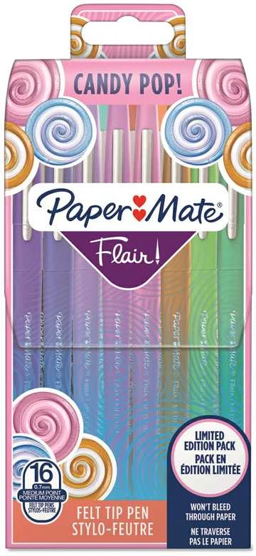 Tušinukų rinkinys piešimui PaperMate Flair Candy Pop Dėklas 16 Vnt. - 2061395