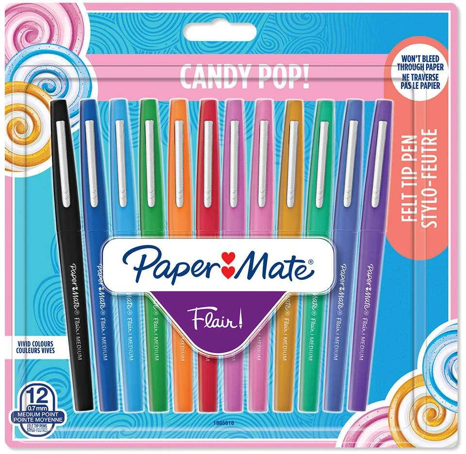 Tušinukų rinkinys piešimui PaperMate Flair Candy Pop 12 - 1985616