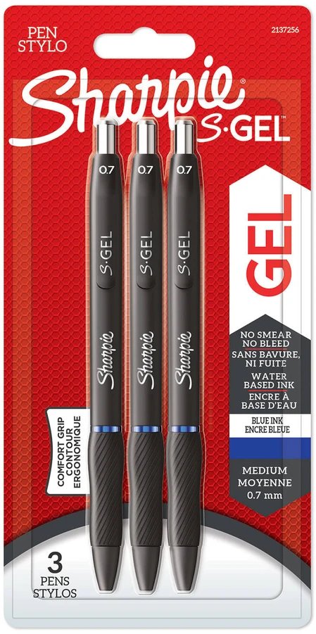 Tušinukų rinkinys Sharpie S-GEL 3-Pack Mėyna - 2137256