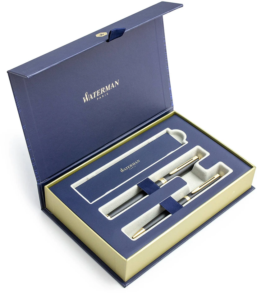 Waterman Hémisphère Laka Matte Juodas GT Plunksnakočio + Tušinuko rinkinys S0920770 + S0920710 dovanų dėžutėje