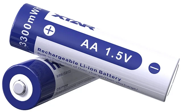„Xtar R6“ / AA / LR06 1,5 V ličio jonų 2000 mAh akumuliatorius su apsauga, 4 vnt. dėžutėje