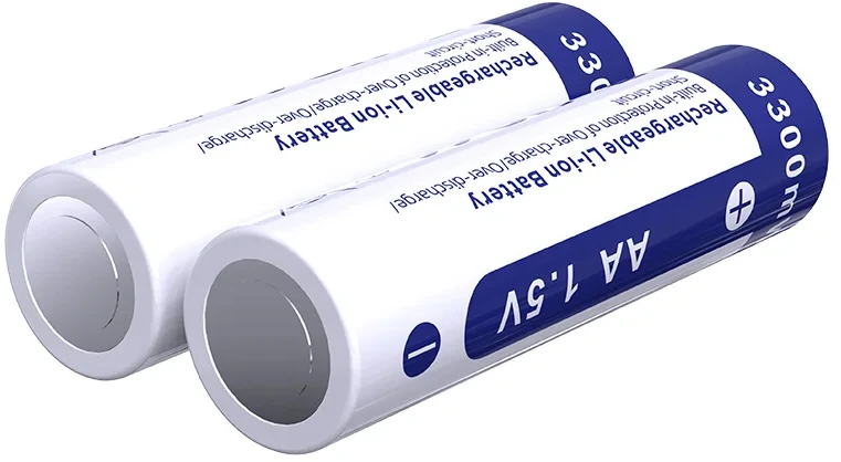 „Xtar R6“ / AA / LR06 1,5 V ličio jonų 2000 mAh akumuliatorius su apsauga, 4 vnt. dėžutėje