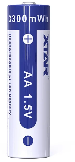 „Xtar R6“ / AA / LR06 1,5 V ličio jonų 2000 mAh akumuliatorius su apsauga, 4 vnt. dėžutėje