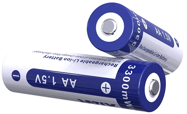 „Xtar R6“ / AA / LR06 1,5 V ličio jonų 2000 mAh akumuliatorius su apsauga, 4 vnt. dėžutėje