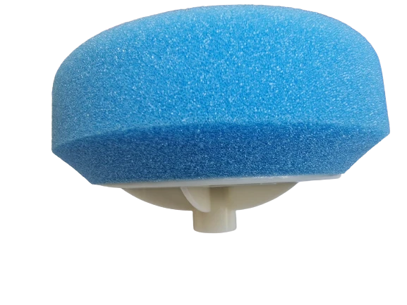 Kieta poliravimo kempinė 150mm BALTA Greito tvirtinimo
