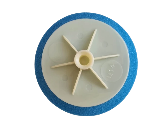 Kieta poliravimo kempinė 150mm BALTA Greito tvirtinimo