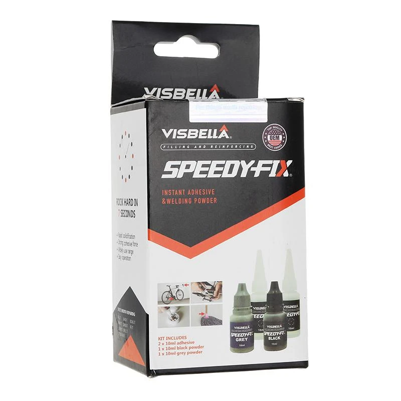 VISBELLA SPEEDY FIX klijų rinkinys: užpildas (20ml) ir klijai (20ml)