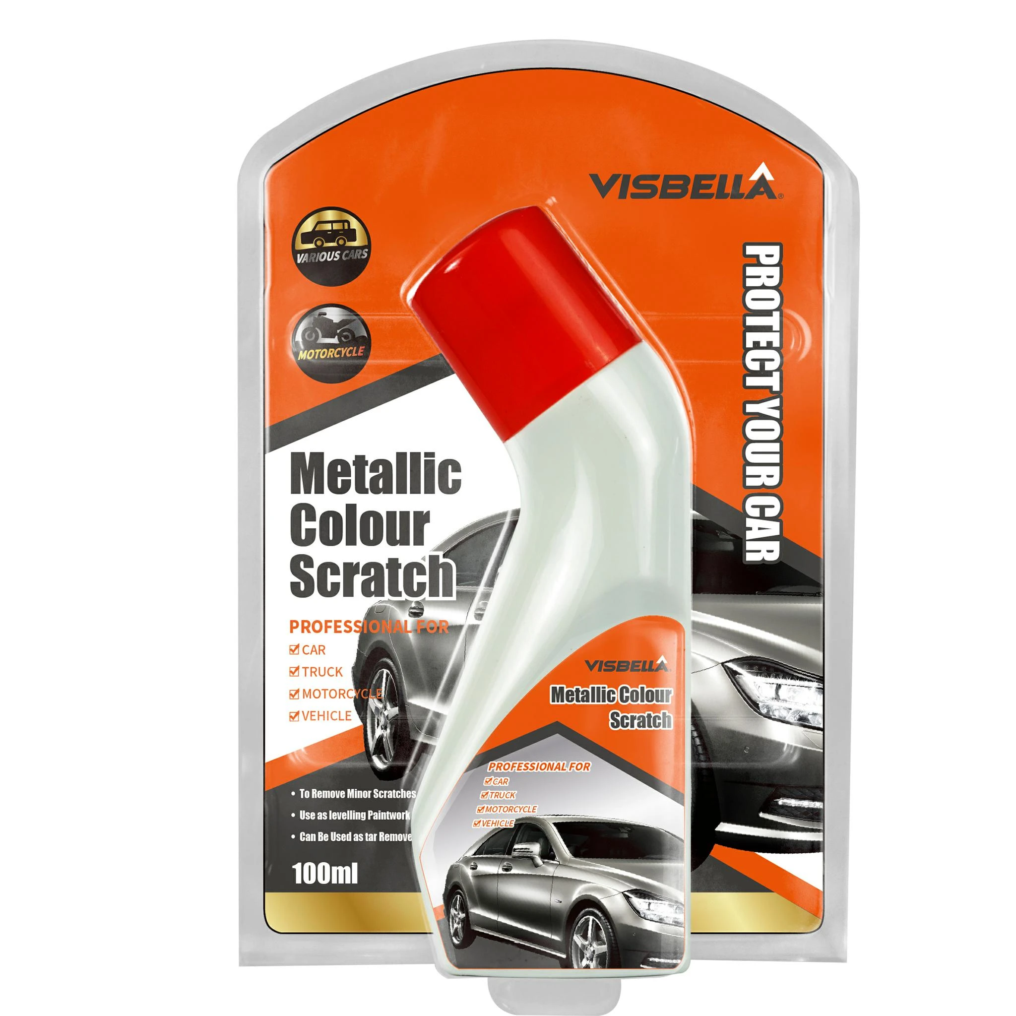 VISBELLA universalus polirolis dažytiems paviršiams 100ml (Scratch remover)