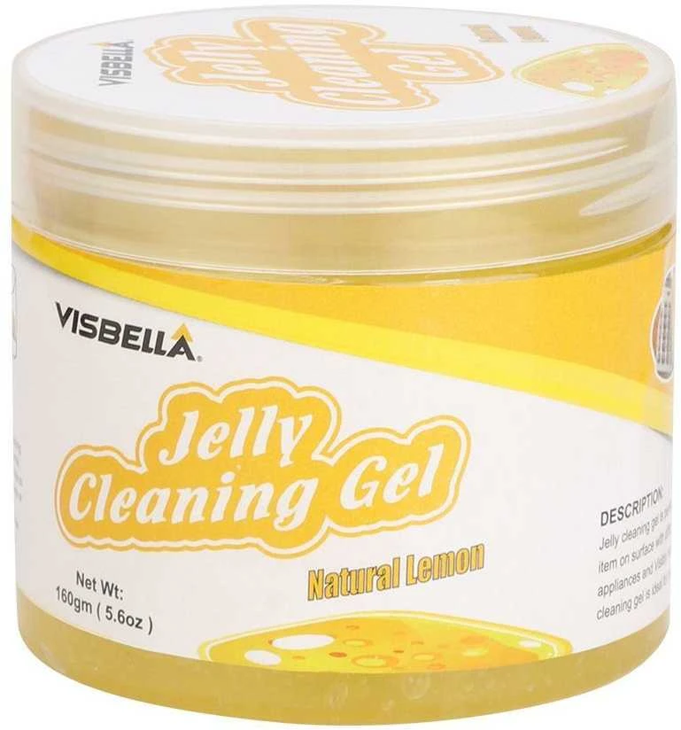 VISBELLA želė dulkėms valyti iš sunkiai prieinamų vietų (tarpų, ertmių) 160g Citrina