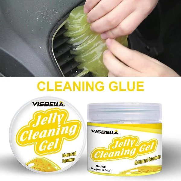 VISBELLA želė dulkėms valyti iš sunkiai prieinamų vietų (tarpų, ertmių) 160g Citrina