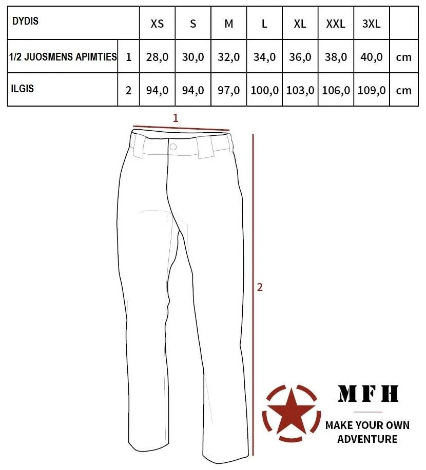 Max Fuchs JAV armijos apatinės kelnės LEVEL II GEN III ECWCS, JUODOS