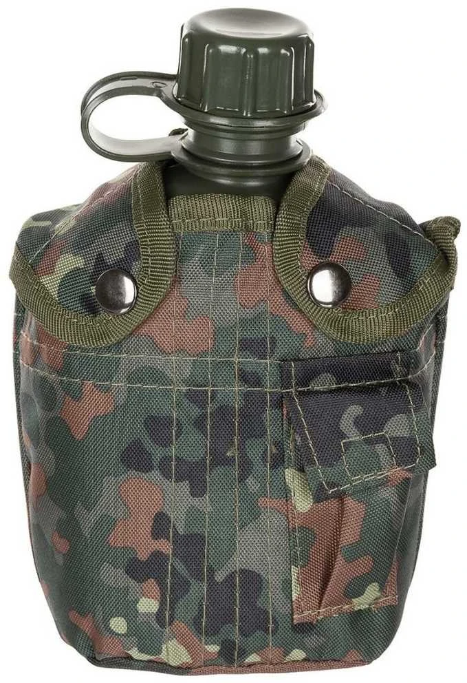 Max Fuchs Plastikinė gertuvė su dėklu, BW CAMO