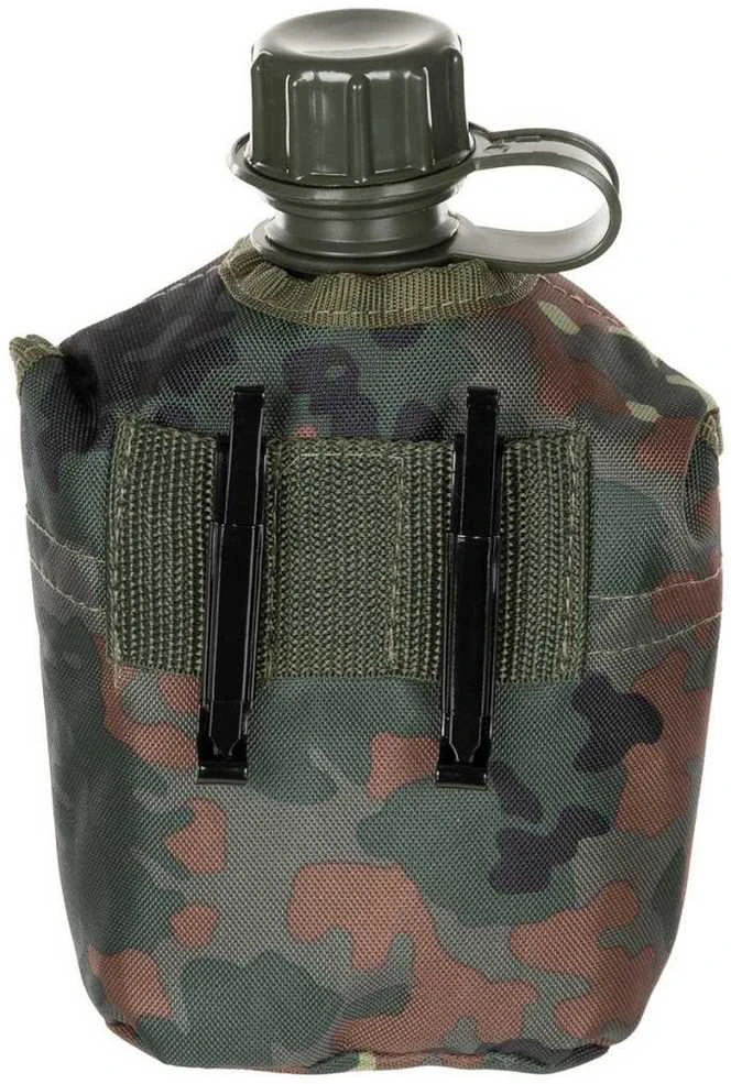 Max Fuchs Plastikinė gertuvė su dėklu, BW CAMO