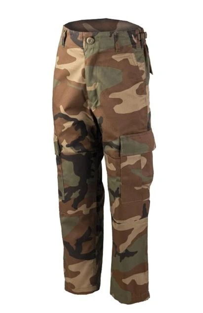Mil-Tec Vaikiškos kelnės US BDU, WOODLAND