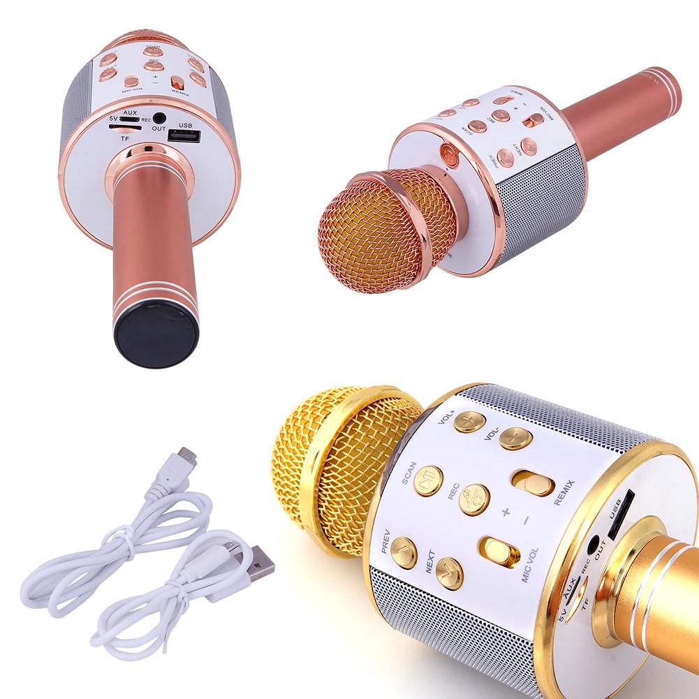 Xrec karaokė mikrofonas - kolonėlė su balso keitimo efektais WS-858