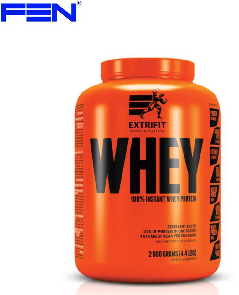 Extrifit Sport Nutrition Extrifit 100% INSTANT WHEY 80 2000 g (Baltyminis kokteilis)