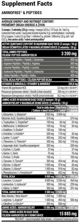 Extrifit Sport Nutrition Extrifit AMINO FREE® PEPTIDES 400g. (Amino rūgštys)