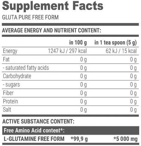Extrifit Sport Nutrition Extrifit Gluta pure 300g. (L-Glutaminas)
