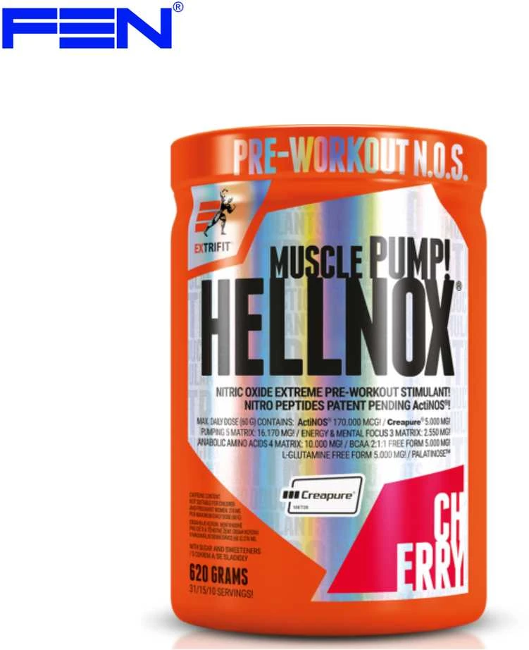Extrifit Sport Nutrition Extrifit Hell Nox pre workout 620 g. (prieštreniruotinis produktas)