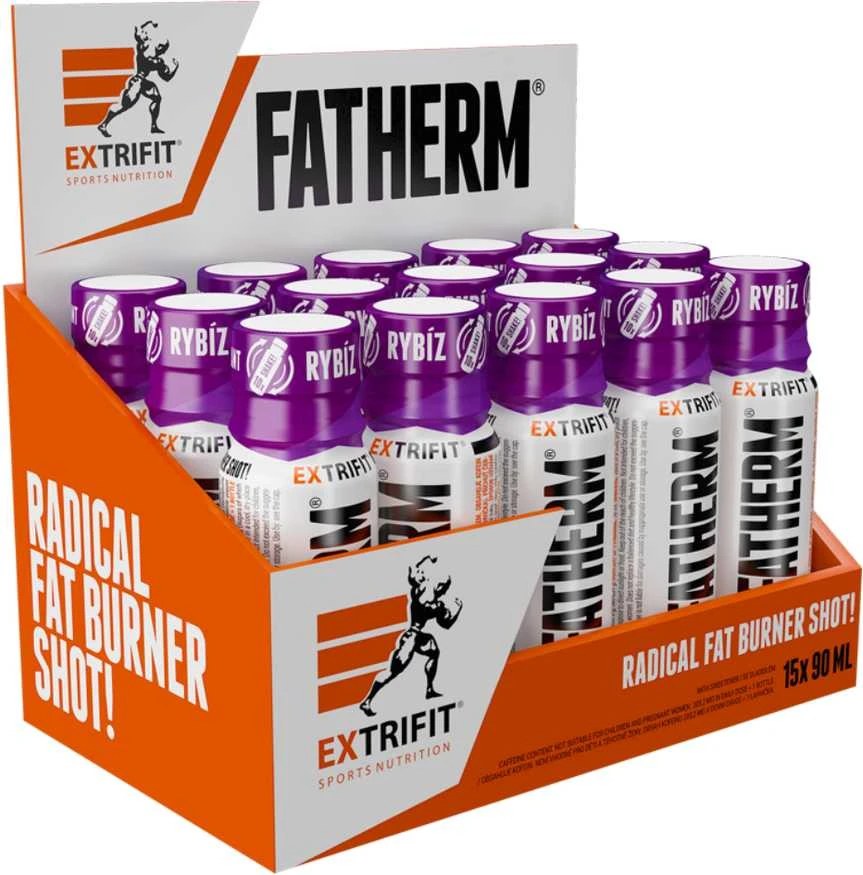 Extrifit Sport Nutrition Extrifit SHOT FATHERM 15 vnt x 90 ml (Riebalų degintojas)