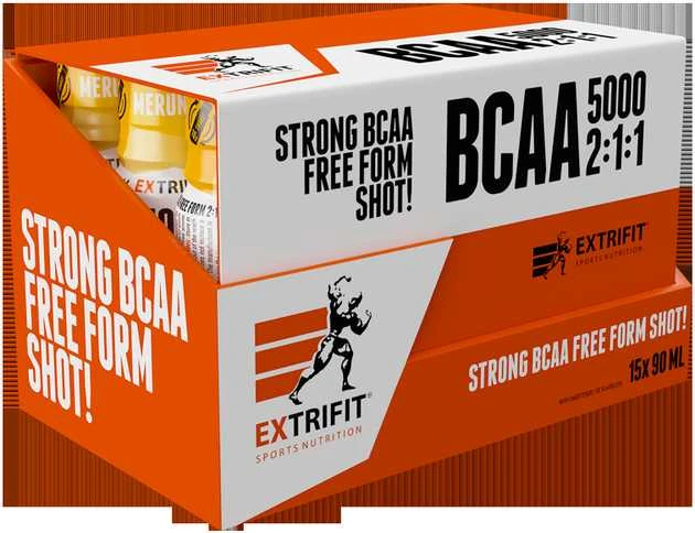 Extrifit Sport Nutrition Extrifit SHOT BCAA 5000 mg 15 vnt x 90 ml (BCAA amino rūgštys)