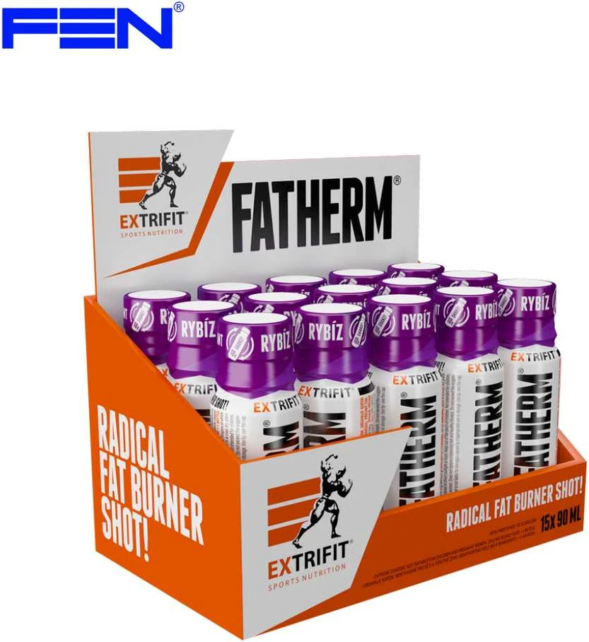 Extrifit Sport Nutrition Extrifit SHOT FATHERM 15 vnt x 90 ml (Riebalų degintojas)