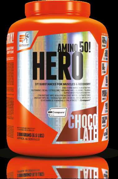 Extrifit Sport Nutrition Extrifit HERO 3000 g. (kokteilis raumenų masei auginti)