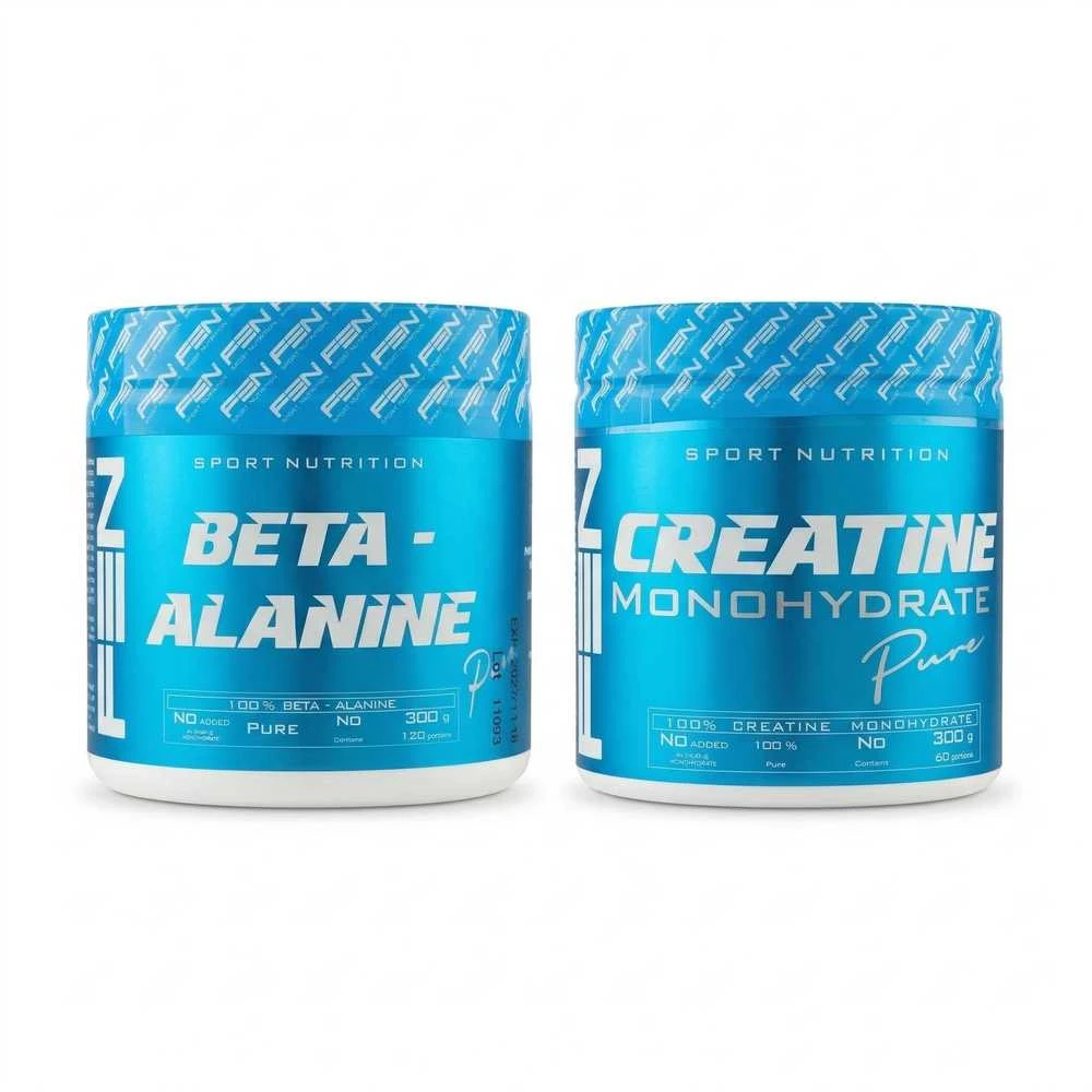 Fen Sport Nutrition FEN Creatine pure 300g + FEN Beta Alanine pure 300g.