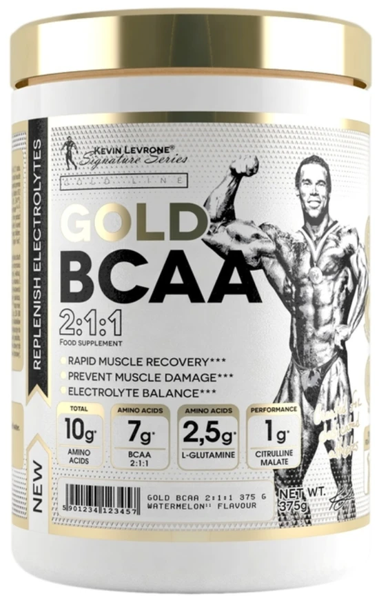 Kevin Levrone Signature Kevin Levrone GOLD BCAA 2:1:1 375 g (BCAA amino rūgštys milteliais)