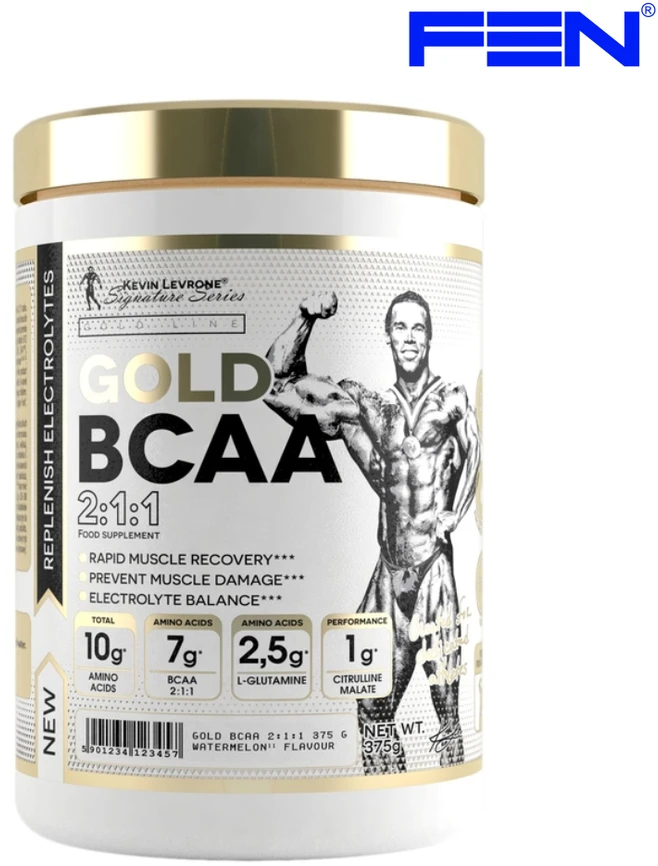 Kevin Levrone Signature Kevin Levrone GOLD BCAA 2:1:1 375 g (BCAA amino rūgštys milteliais)