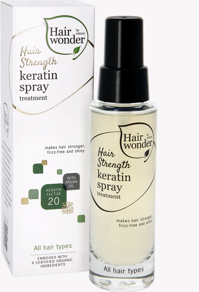 HAIRWONDER plaukus sustiprinantis keratinų purškiklis "Hair Strength", 50 ml