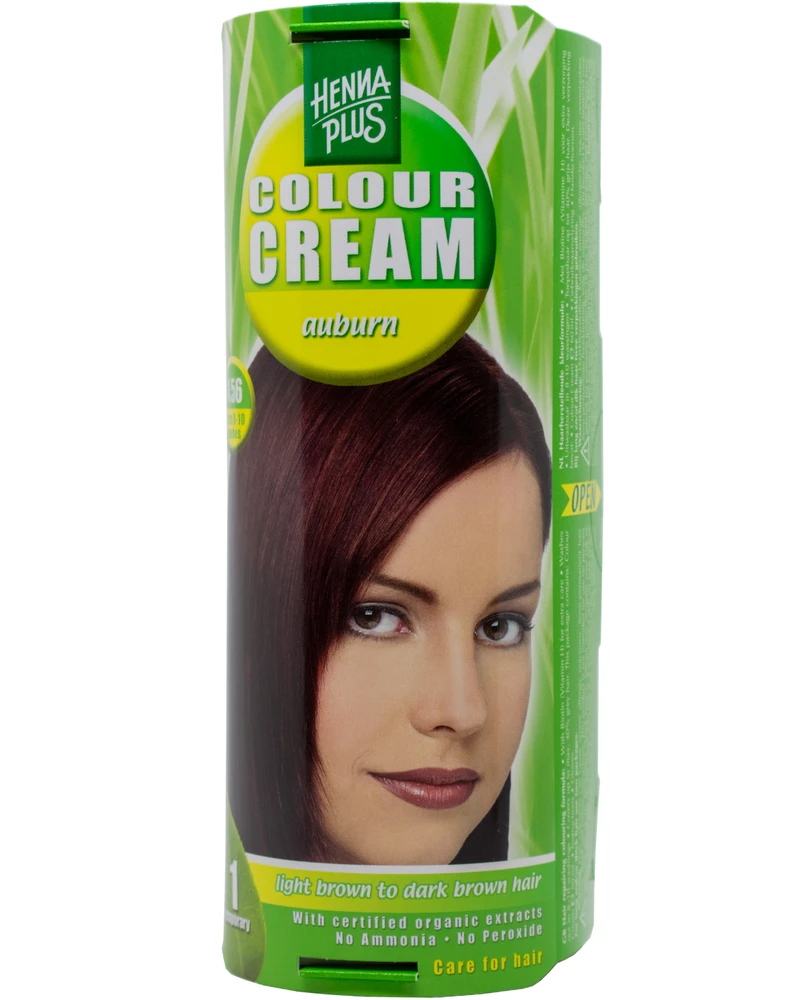 Henna Plus HAIRWONDER dažantis kremas Colour Kreminis, spalva kaštono 4.56